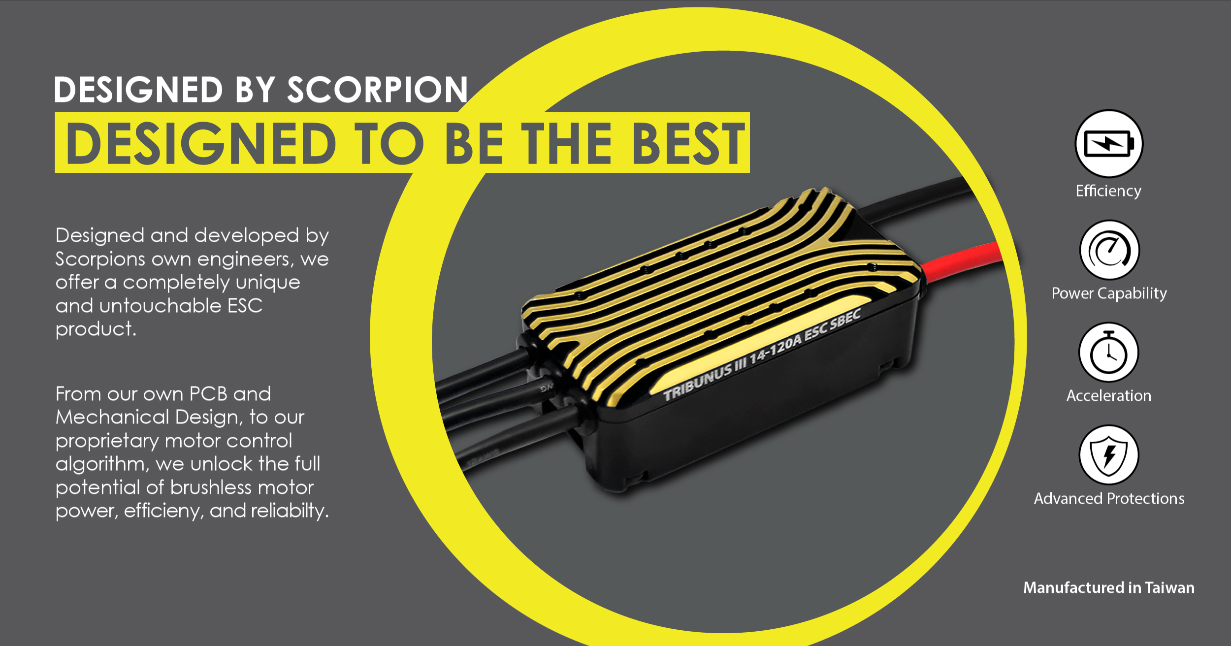 Scorpion Tribunus III 14-120A ESC SBEC features